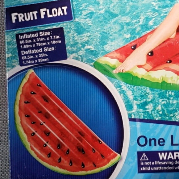 H2O GO Adult Size Watermelon Fruit Float - Picture 2 of 3